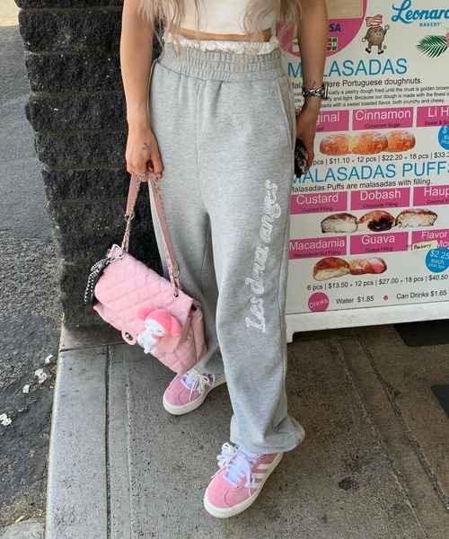 INTER FACTORY(インターファクトリー)の「mayu - レースレイヤード風スウェットパンツ made in INTERFACTORY(スウェットパンツ・レディース・グレー/アイボリー・SMALL/MEDIUM)」の8枚目の写真