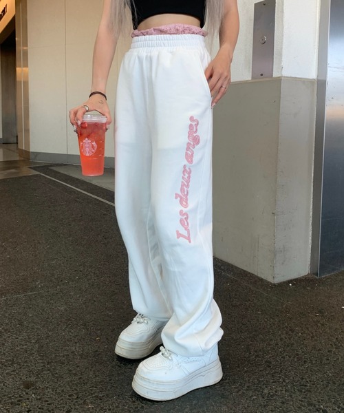 INTER FACTORY(インターファクトリー)の「mayu - レースレイヤード風スウェットパンツ made in INTERFACTORY(スウェットパンツ・レディース・グレー/アイボリー・SMALL/MEDIUM)」の22枚目の写真