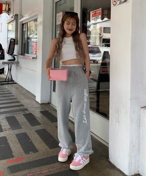 INTER FACTORY(インターファクトリー)の「mayu - レースレイヤード風スウェットパンツ made in INTERFACTORY(スウェットパンツ・レディース・グレー/アイボリー・SMALL/MEDIUM)」の11枚目の写真