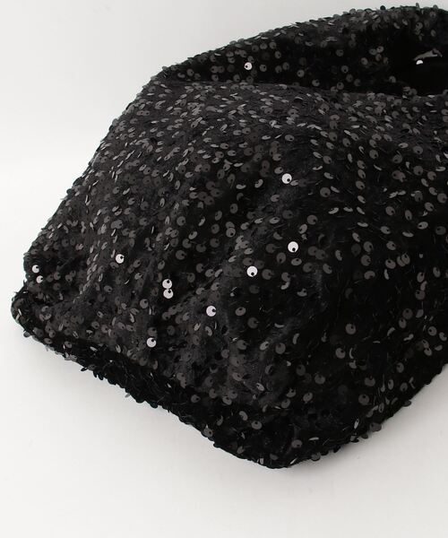 Anthe(アンテ)の「【Anthe】 / ポーチ付きスパンコールマルシェBAG / ant-000023(ショルダーバッグ・レディース・ブラック/シルバー・ONESIZE)」の4枚目の写真