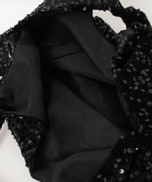 Anthe(アンテ)の「【Anthe】 / ポーチ付きスパンコールマルシェBAG / ant-000023(ショルダーバッグ・レディース・ブラック/シルバー・ONESIZE)」の5枚目の写真