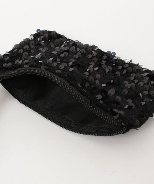 Anthe(アンテ)の「【Anthe】 / ポーチ付きスパンコールマルシェBAG / ant-000023(ショルダーバッグ・レディース・ブラック/シルバー・ONESIZE)」の6枚目の写真