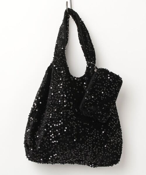Anthe(アンテ)の「【Anthe】 / ポーチ付きスパンコールマルシェBAG / ant-000023(ショルダーバッグ・レディース・ブラック/シルバー・ONESIZE)」の11枚目の写真