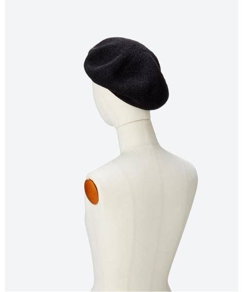 KIJIMA TAKAYUKI（キジマ　タカユキ）の「KIJIMA TAKAYUKI WASHI KNIT BERET EWKN-001A（ハンチング/ベレー帽・レディース・オフホワイト/ピンク/ブラック・ONE SIZE）」の6枚目の写真
