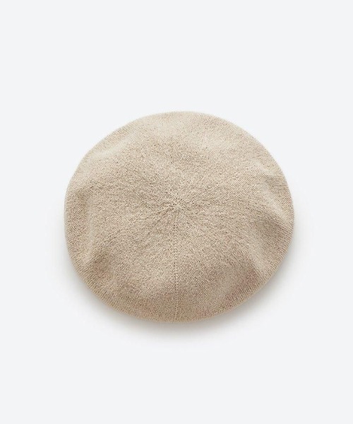 KIJIMA TAKAYUKI（キジマ　タカユキ）の「KIJIMA TAKAYUKI WASHI KNIT BERET EWKN-001A（ハンチング/ベレー帽・レディース・オフホワイト/ピンク/ブラック・ONE SIZE）」の13枚目の写真