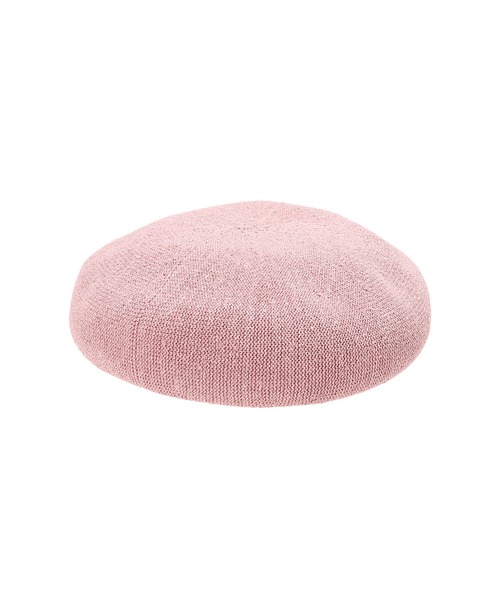 KIJIMA TAKAYUKI（キジマ　タカユキ）の「KIJIMA TAKAYUKI WASHI KNIT BERET EWKN-001A（ハンチング/ベレー帽・レディース・オフホワイト/ピンク/ブラック・ONE SIZE）」の16枚目の写真