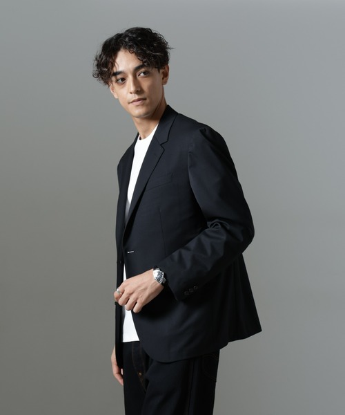 クラシックウールボクシージャケット(セットアップ可)（テーラード