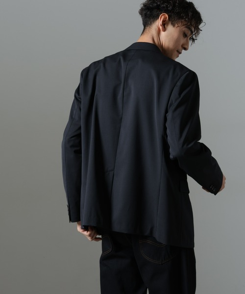 クラシックウールボクシージャケット(セットアップ可)（テーラード