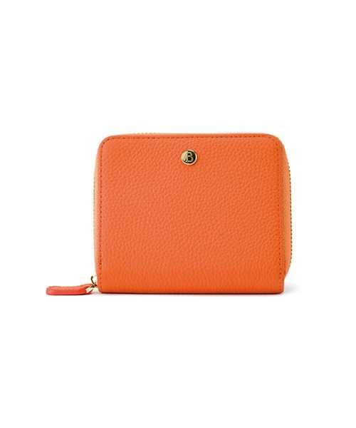 BARCOS/バルコス】紛失防止チップ付きシュリンクレザー折財布