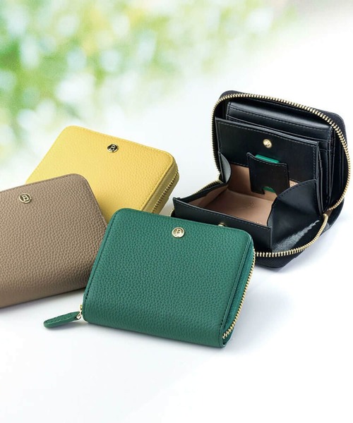 BARCOS（バルコス）の「【BARCOS/バルコス】紛失防止チップ付きシュリンクレザー折財布＜ノヴィタ＞（財布・レディース・イエロー/ブラック/ブルー/ベージュ系その他/レッド/グリーン/オレンジ・ONE SIZE）」の9枚目の写真