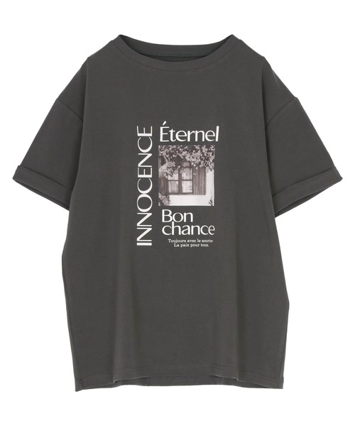 titivate（ティティベイト）の「フォトプリントTシャツ（Tシャツ/カットソー・レディース・グレー/ホワイト系その他2/オフホワイト/ホワイト系その他3/ホワイト系その他/グレー系その他/グレー系その他2/チャコール・S/L/M/XL）」の11枚目の写真
