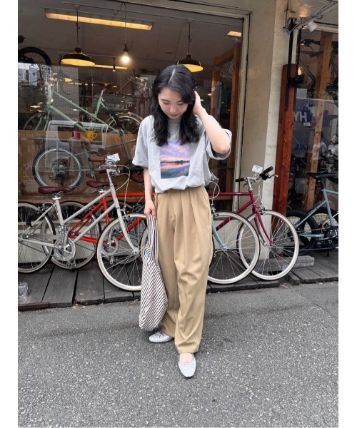 titivate（ティティベイト）の「フォトプリントTシャツ（Tシャツ/カットソー・レディース・グレー/ホワイト系その他2/オフホワイト/ホワイト系その他3/ホワイト系その他/グレー系その他/グレー系その他2/チャコール・S/L/M/XL）」の15枚目の写真