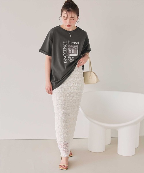 titivate（ティティベイト）の「フォトプリントTシャツ（Tシャツ/カットソー・レディース・グレー/ホワイト系その他2/オフホワイト/ホワイト系その他3/ホワイト系その他/グレー系その他/グレー系その他2/チャコール・S/L/M/XL）」の22枚目の写真