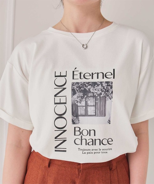 titivate（ティティベイト）の「フォトプリントTシャツ（Tシャツ/カットソー・レディース・グレー/ホワイト系その他2/オフホワイト/ホワイト系その他3/ホワイト系その他/グレー系その他/グレー系その他2/チャコール・S/L/M/XL）」の16枚目の写真