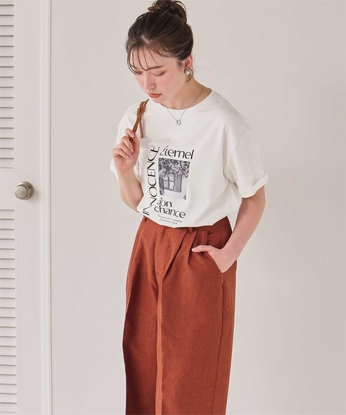 titivate（ティティベイト）の「フォトプリントTシャツ（Tシャツ/カットソー・レディース・グレー/ホワイト系その他2/オフホワイト/ホワイト系その他3/ホワイト系その他/グレー系その他/グレー系その他2/チャコール・S/L/M/XL）」の17枚目の写真