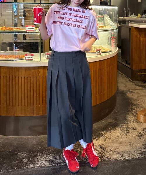 CIAOPANIC TYPY（チャオパニックティピー）の「【UNISEX】レタリングプリントロゴTEE（Tシャツ/カットソー・レディース・ブルー/グレー/ネイビー/ピンク/ホワイト・MEDIUM/LARGE）」の17枚目の写真