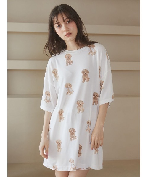 gelato pique セットアップ くま ルームウェア Tシャツ 短パン gelato pique - 【COOL】しろくまアイスジャガードプルオーバー