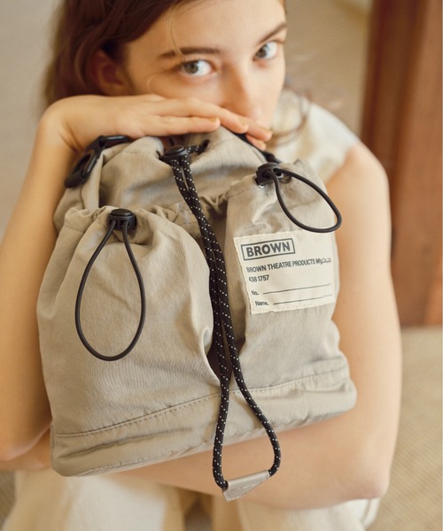 ペニンシュラ シェフ ぬいぐるみと巾着バッグ SALON de RUBAN / サロン ド ルヴァン】 BROWN THEATRE PRODUCTS 巾着