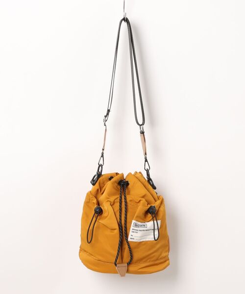 BROWN THEATRE PRODUCTS（ブラウンシアタープロダクツ）の「【SALON de RUBAN / サロン ド ルヴァン】 BROWN THEATRE PRODUCTS 巾着バッグ（ショルダーバッグ・レディース・ライトグレー/ブラック/ベージュ/マスタード・FREE）」の20枚目の写真