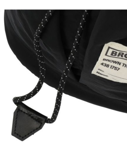 BROWN THEATRE PRODUCTS（ブラウンシアタープロダクツ）の「【SALON de RUBAN / サロン ド ルヴァン】 BROWN THEATRE PRODUCTS 巾着バッグ（ショルダーバッグ・レディース・ライトグレー/ブラック/ベージュ/マスタード・FREE）」の13枚目の写真