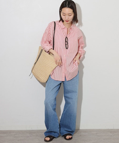 JOURNAL STANDARD relume(ジャーナルスタンダード レリューム)の「GOODIES CLUB ストライプシャツ(シャツ/ブラウス・レディース・ブルー/ブラウン/ピンク・FREE)」の18枚目の写真