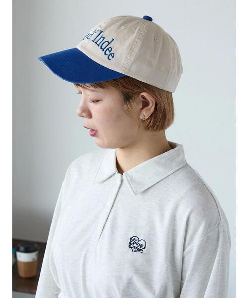 ehka sopo（エヘカソポ）の「ウェーブロゴ刺繍キャップ（ハット・レディース・ブルー/ブラック/レッド/ピンク・F）」の2枚目の写真
