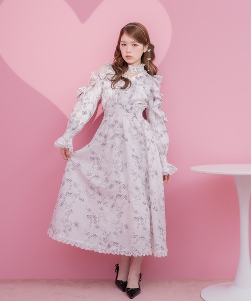 【REDVALENTINO】定価24万♡ シースルー フラワー ロングワンピース REDVALENTINO】定価24万♡ シースルー フラワー ロングワンピース