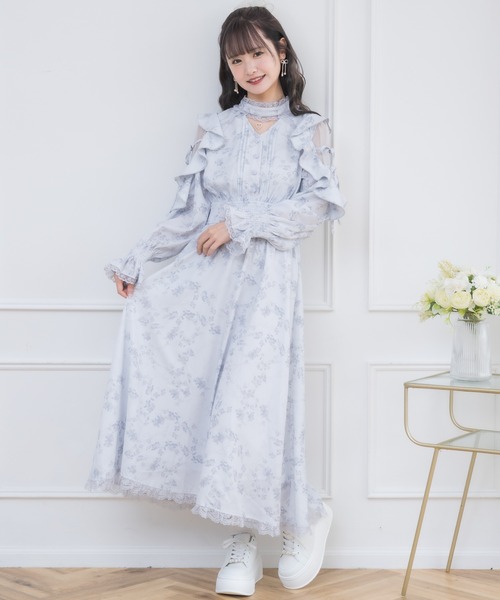 セール】オリジナルローズリボンロングワンピース（ワンピース