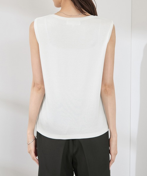 The Garment コットンリネン　タンクトップ ビスチェ ベスト　ステッチ セール】かぎ針ビスチェ（タンクトップ）｜notch.（ノッチ）の