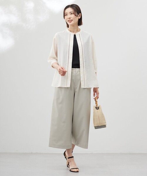 J.PRESS Ladies(J.プレス レディス)の「【洗える】GORIAN TWILL クロップド パンツ(その他パンツ・レディース・ベージュ系/カーキ系/ネイビー系・XS/S)」の8枚目の写真