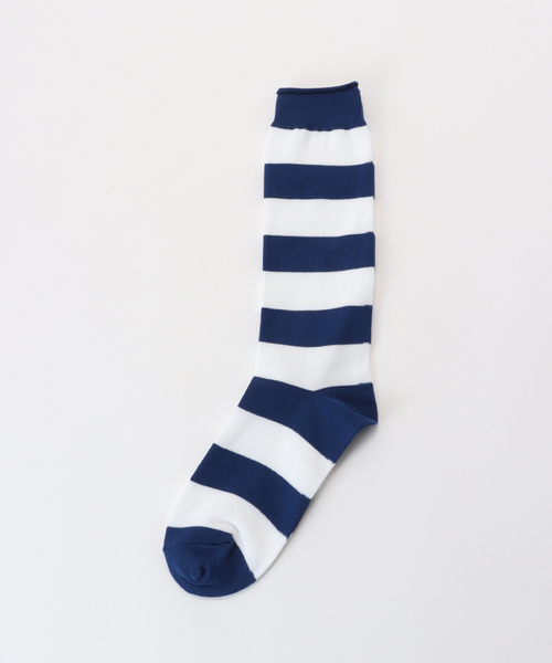 JOURNAL STANDARD LUXE（ジャーナルスタンダード　ラックス）の「COTTON BORDER SOCKS（ソックス/靴下・レディース・ブラック/レッド/グレー/バーガンディー/コバルトブルー・FREE）」の9枚目の写真