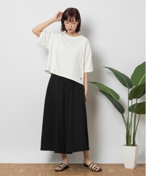 Right-on(ライトオン)の「Other(ソノタ)【レディース】「SARARI」スカンツ(その他パンツ・レディース・ブラック/ホワイト×ブラック/カーキブラウン・M/L/S)」の9枚目の写真