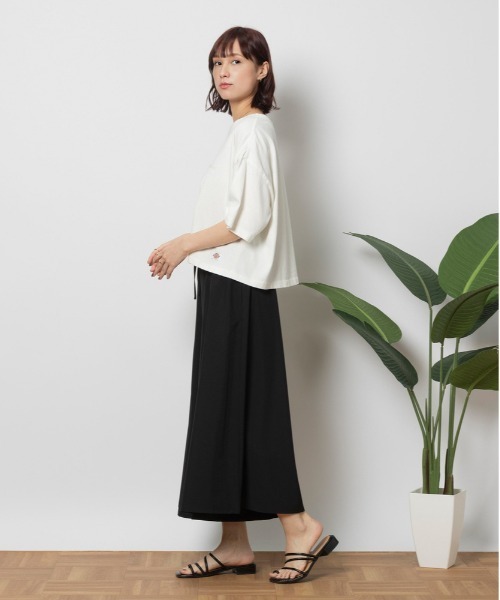 Right-on(ライトオン)の「Other(ソノタ)【レディース】「SARARI」スカンツ(その他パンツ・レディース・ブラック/ホワイト×ブラック/カーキブラウン・M/L/S)」の10枚目の写真