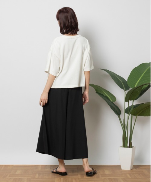 Right-on(ライトオン)の「Other(ソノタ)【レディース】「SARARI」スカンツ(その他パンツ・レディース・ブラック/ホワイト×ブラック/カーキブラウン・M/L/S)」の11枚目の写真