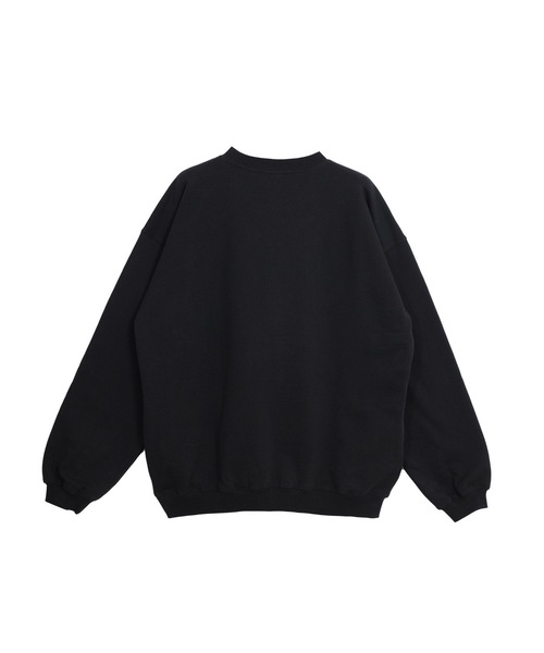 COMMON BASE(コモンベース)の「BLANK B SWEATSHIRT | COMMON BASE(スウェット・メンズ・ブラック/杢グレー/ライトイエロー/スモークピンク・MEDIUM/LARGE/X-LARGE)」の7枚目の写真