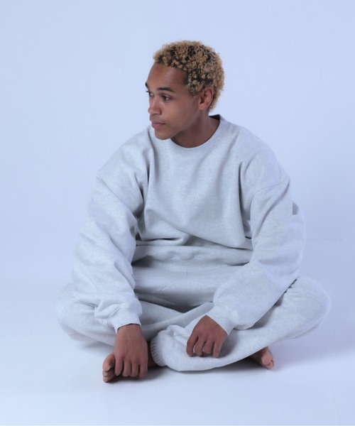COMMON BASE(コモンベース)の「BLANK B SWEATSHIRT | COMMON BASE(スウェット・メンズ・ブラック/杢グレー/ライトイエロー/スモークピンク・MEDIUM/LARGE/X-LARGE)」の11枚目の写真