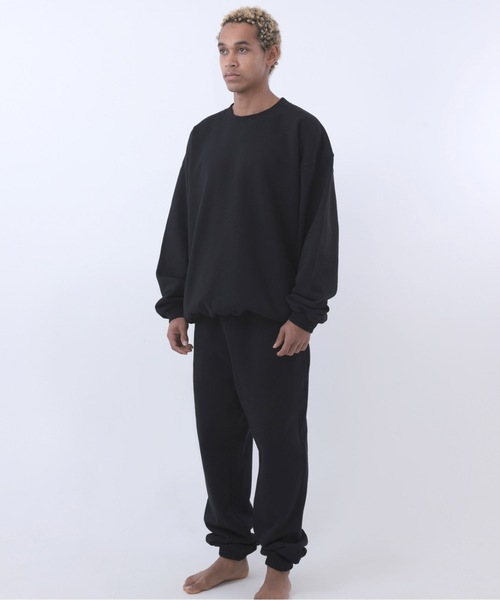 COMMON BASE(コモンベース)の「BLANK B SWEATSHIRT | COMMON BASE(スウェット・メンズ・ブラック/杢グレー/ライトイエロー/スモークピンク・MEDIUM/LARGE/X-LARGE)」の22枚目の写真