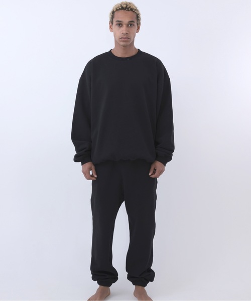COMMON BASE(コモンベース)の「BLANK B SWEATSHIRT | COMMON BASE(スウェット・メンズ・ブラック/杢グレー/ライトイエロー/スモークピンク・MEDIUM/LARGE/X-LARGE)」の21枚目の写真
