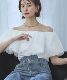 シフォン シフォン オフショルダー」に該当するシャツ/ブラウス