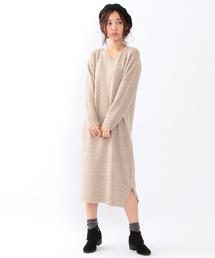 Another Edition | Vネックハイゲージワンピース/ AEFC V/N HGG OP(ワンピース)