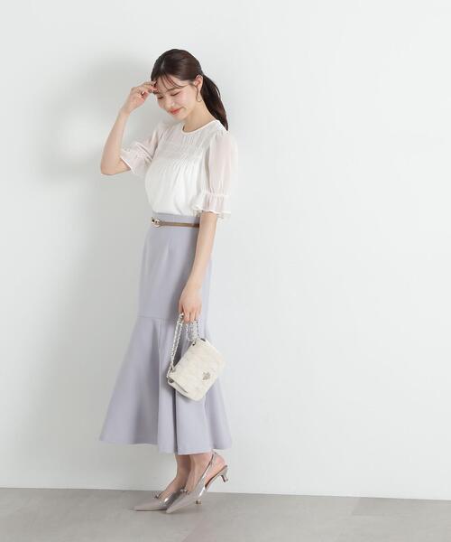 PROPORTION BODY DRESSING（プロポーションボディドレッシング）の「シャーリングパフブラウス / 1215110502（シャツ/ブラウス・レディース・ブルー/ピンク/ホワイト系その他・SMALL/MEDIUM）」の11枚目の写真