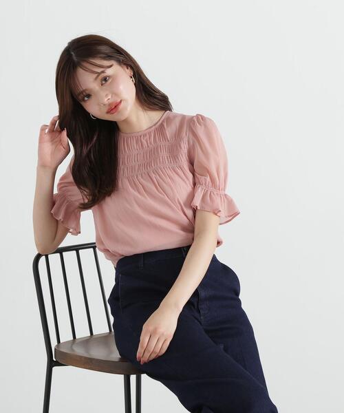 PROPORTION BODY DRESSING（プロポーションボディドレッシング）の「シャーリングパフブラウス / 1215110502（シャツ/ブラウス・レディース・ブルー/ピンク/ホワイト系その他・SMALL/MEDIUM）」の13枚目の写真