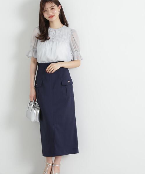 PROPORTION BODY DRESSING(プロポーションボディドレッシング)の「シャーリングパフブラウス / 1215110502(シャツ/ブラウス・レディース・ブルー/ピンク/ホワイト系その他・SMALL/MEDIUM)」の6枚目の写真