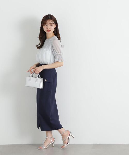 PROPORTION BODY DRESSING(プロポーションボディドレッシング)の「シャーリングパフブラウス / 1215110502(シャツ/ブラウス・レディース・ブルー/ピンク/ホワイト系その他・SMALL/MEDIUM)」の5枚目の写真