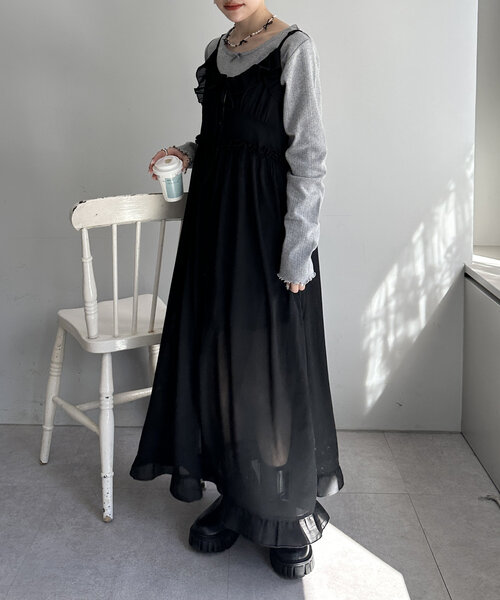 w closet（ダブルクローゼット）の「ビーズリボンネックレス（ネックレス・レディース・オフホワイト・FREE）」の9枚目の写真