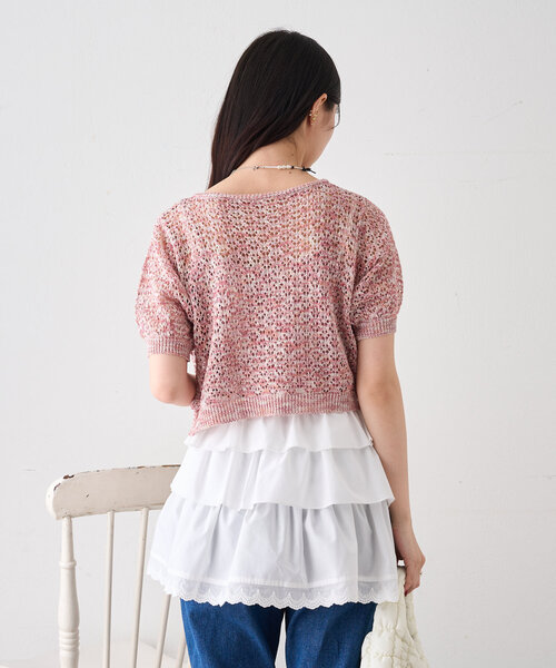 w closet（ダブルクローゼット）の「ビーズリボンネックレス（ネックレス・レディース・オフホワイト・FREE）」の17枚目の写真