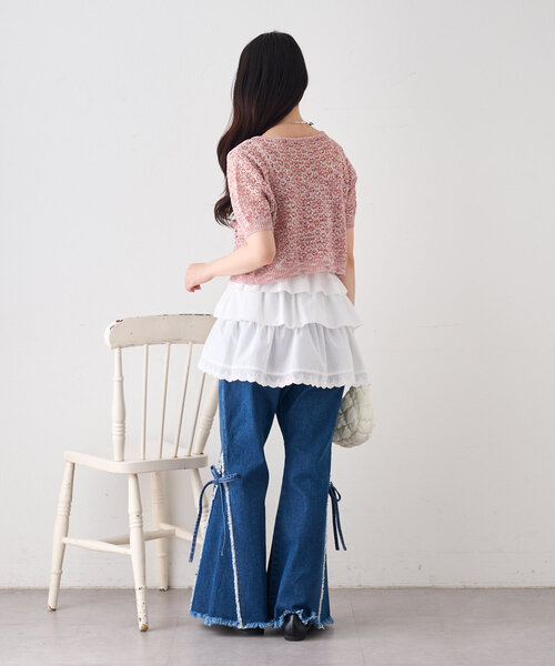 w closet（ダブルクローゼット）の「ビーズリボンネックレス（ネックレス・レディース・オフホワイト・FREE）」の21枚目の写真