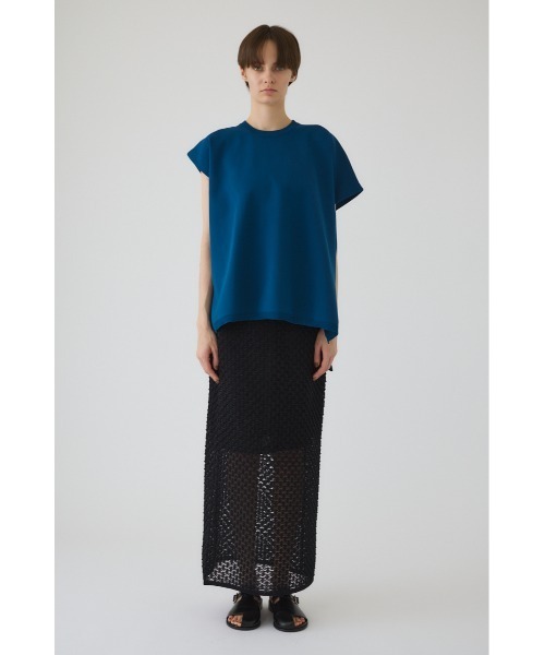 リムアーク アシメ ニット Deformation knit tops ネイビー RIM.ARK（リムアーク）の「Asymmetry knit tops アシンメトリー