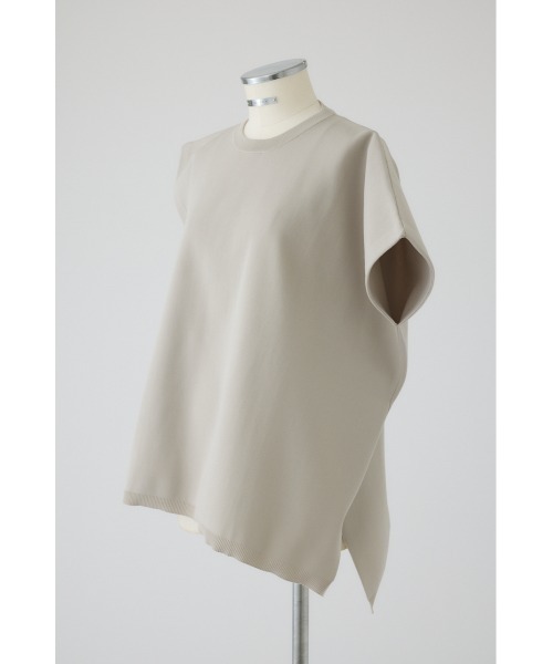 Ameri VINTAGE - RIM.ARK サイドカラーニットトップス RIM.ARK（リムアーク）の「Asymmetry knit tops アシンメトリー
