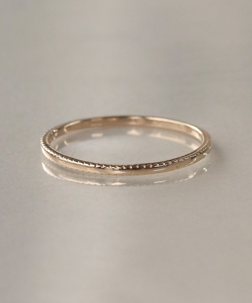 K10 layer ring ピンキーリング きざみ（リング）｜NOIR DE POUPEE（ノ